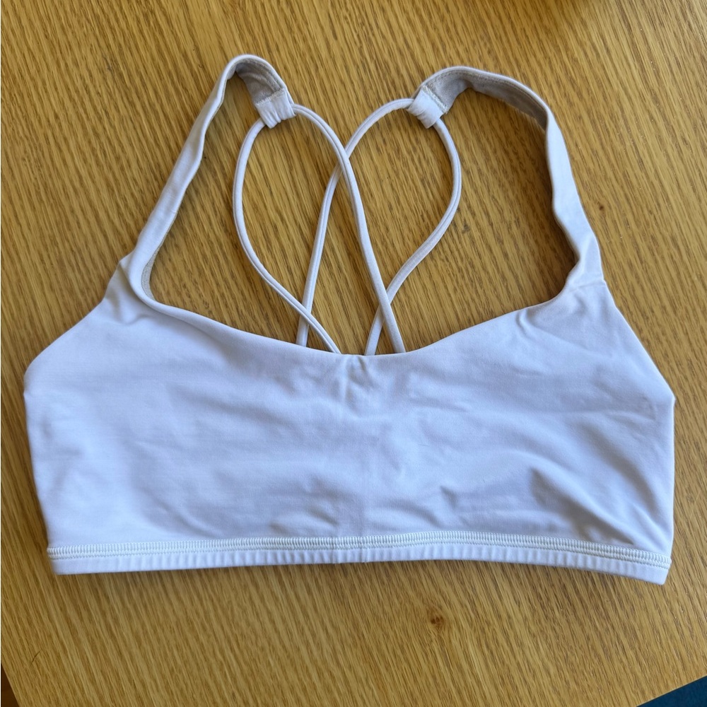 Lululemon Athletica Free to Be White Sports Bra